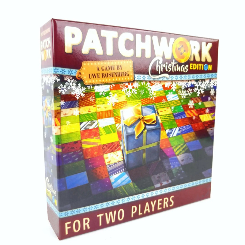 Board Game Catan - เกมกระดานคริสต์มาสที่ต้องใช้ผ้าทอสำหรับผู้เล่นสองคน เกมสนุกๆ การ์ดกระดาษ ฉบับภาษาอังกฤษ Patch Wars