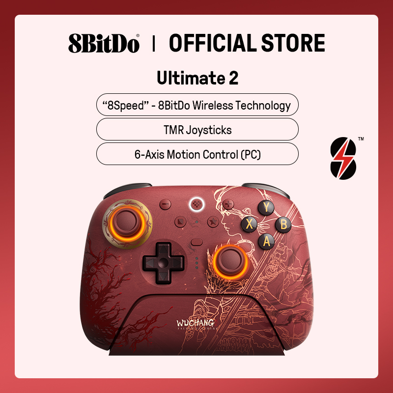 Board Game Android - 8BitDo Ultimate 2 คอนโทรลเลอร์เกมไร้สายสําหรับพีซีและ Android พร้อมจอยสติ๊ก