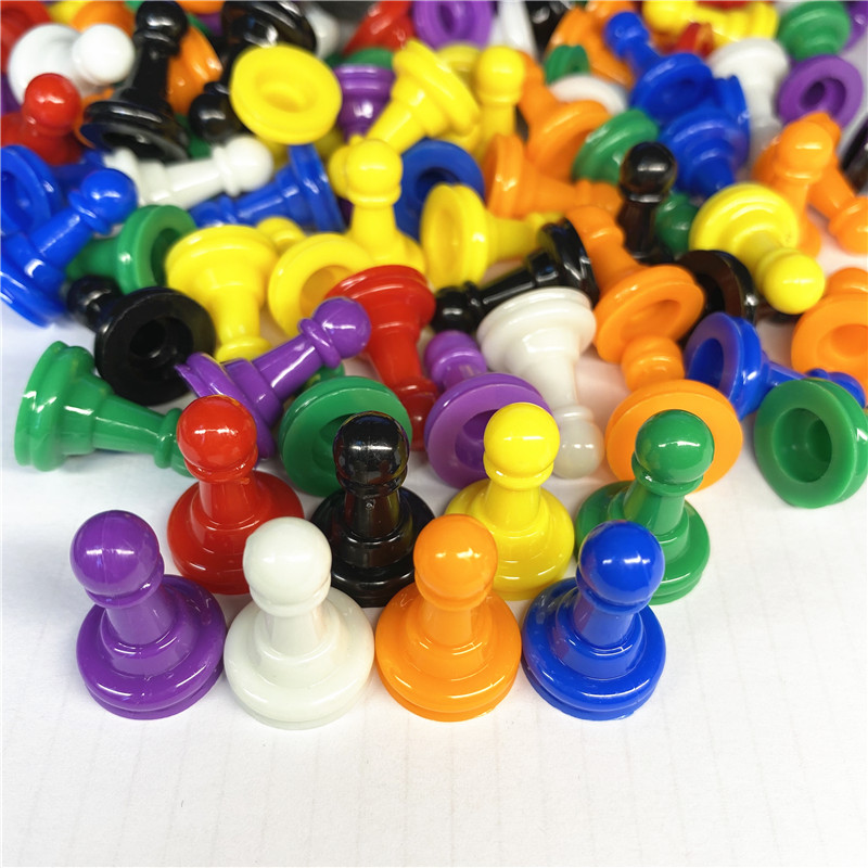 Board Game Catan - 96ชิ้น24*16มม. 8สีชิ้นหมากรุกพลาสติกสำหรับอุปกรณ์เสริมกระดานหมากรุก