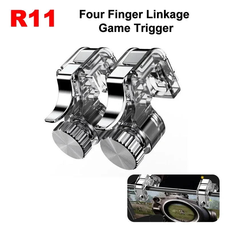 Board Game Android - R11 โทรศัพท์มือถือPUBGเกมTrigger 4 นิ้วAimยิงฟรีFire L1R1 Gamepad