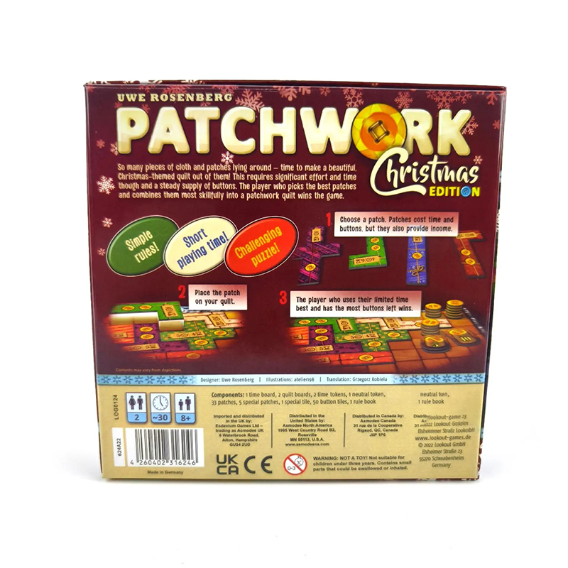 เกมกระดานคริสต์มาสที่ต้องใช้ผ้ - Board Game Catan บทวิจารณ์และราคา