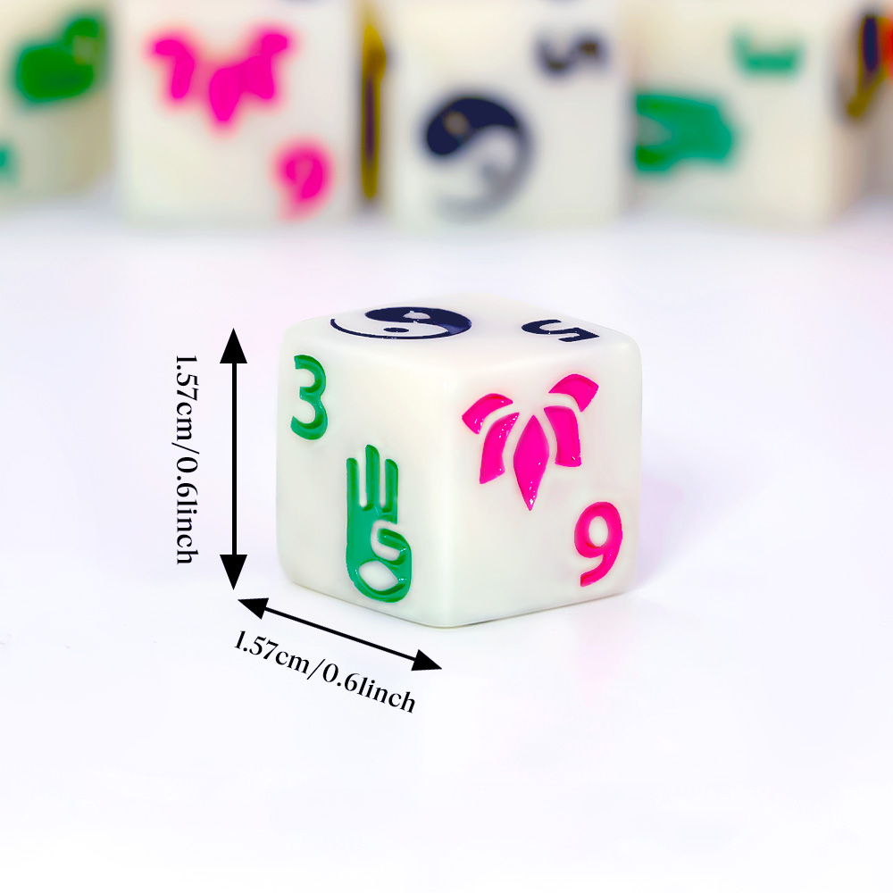 ชุดลูกเต๋าหลายเหลี่ยมธีมเซน 6  - Board Game Zen บทวิจารณ์และราคา